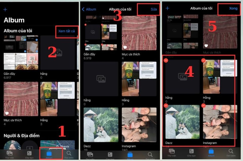 Cách sắp xếp lại các album trên iPhone