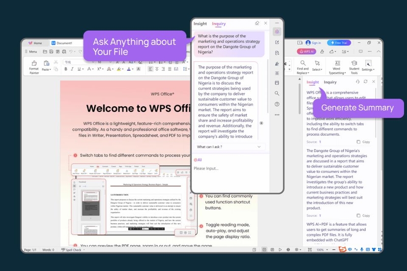 Cách sử dụng WPS AI