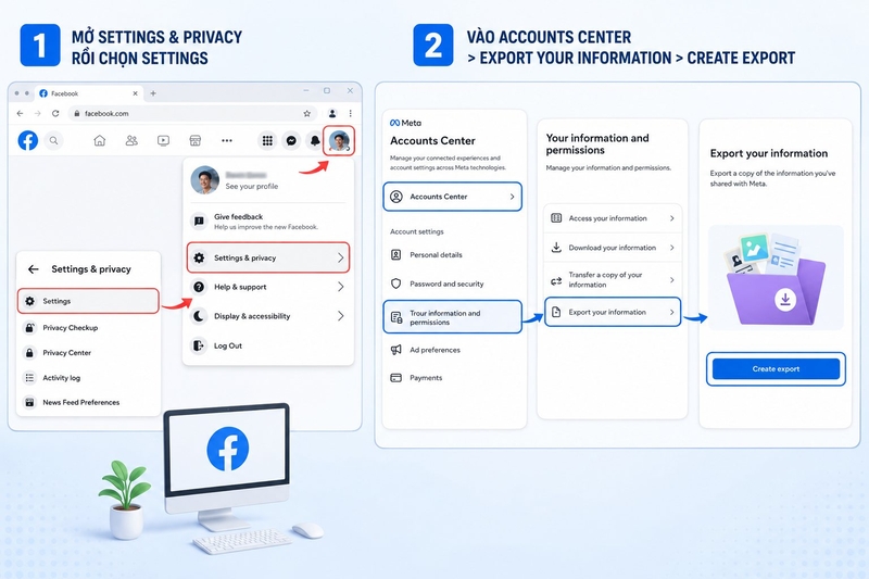 Cách tải toàn bộ ảnh Facebook về máy ảnh 3