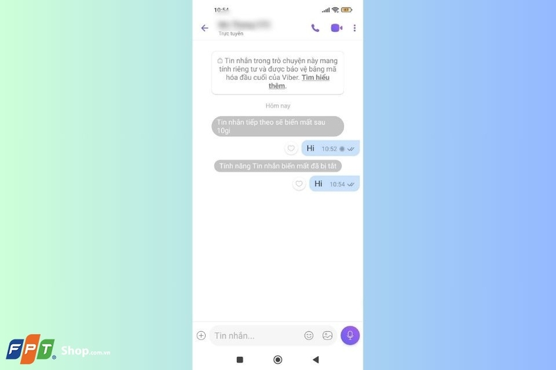 Tiến hành nhắn tin như bình thường