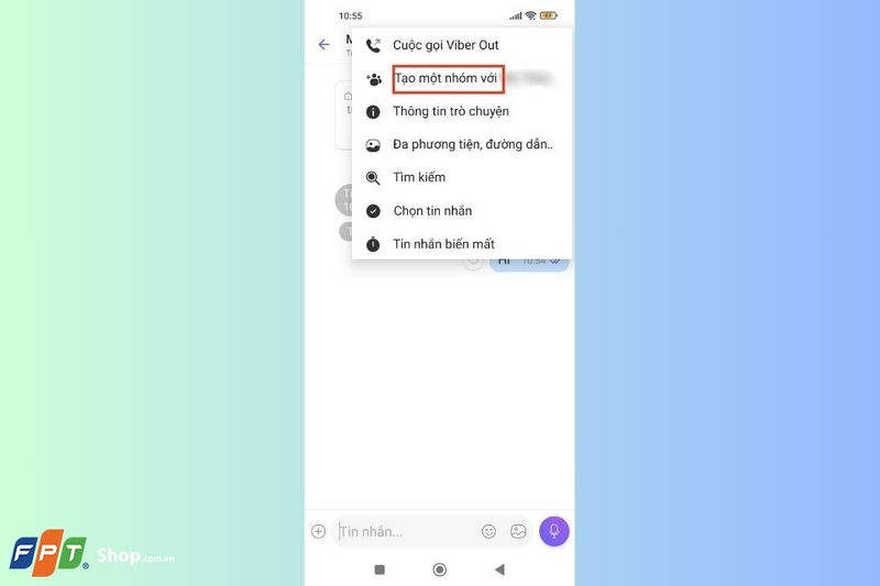 Chọn biểu tượng ba chấm và tiến hành tạo nhóm