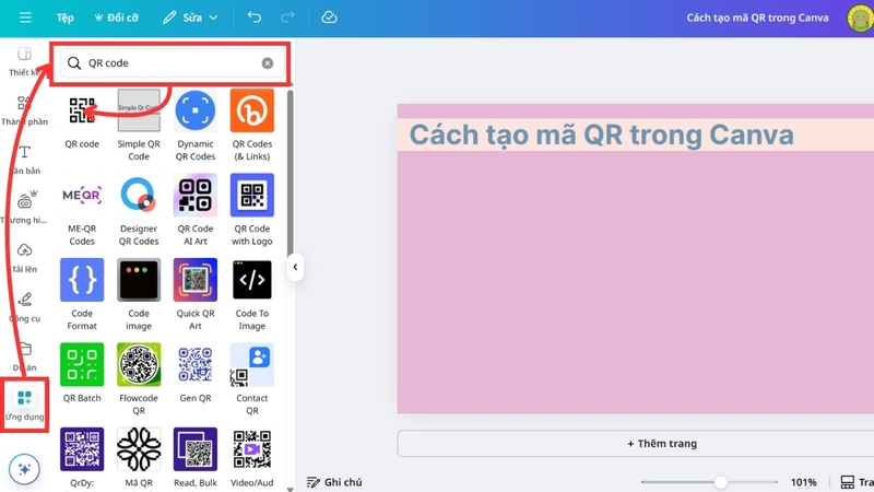 Cách tạo mã QR trong Canva (4)