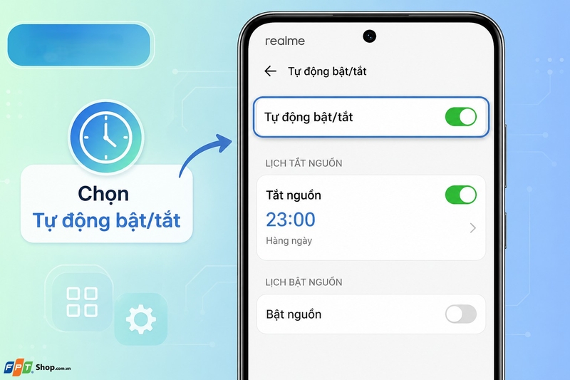 Cách tắt nguồn điện thoại Realme hình 710