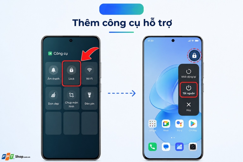 Cách tắt nguồn điện thoại Realme hình 713