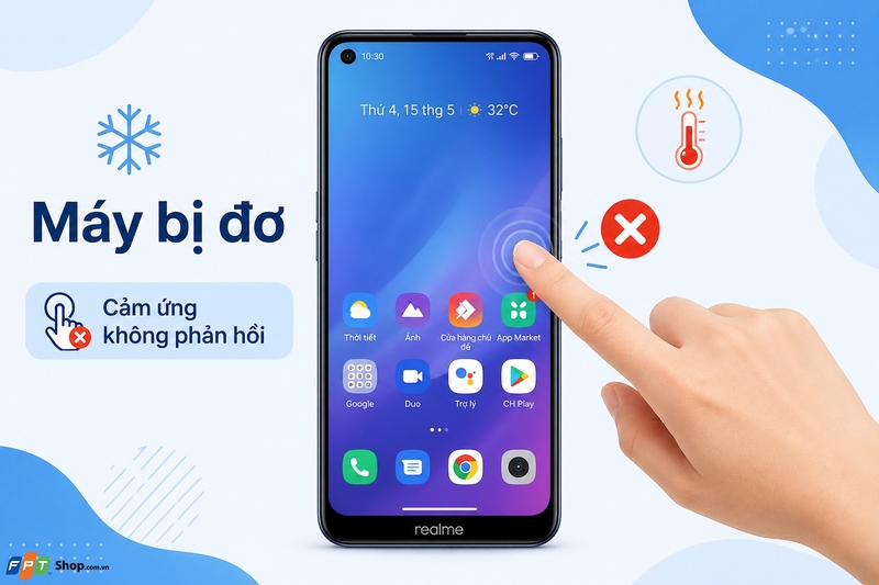 Cách tắt nguồn điện thoại Realme hình 714