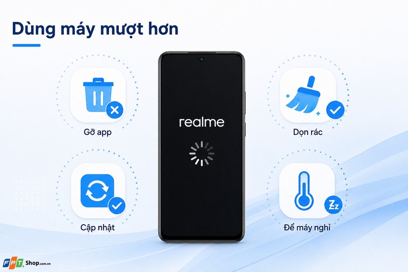 Cách tắt nguồn điện thoại Realme hình 21