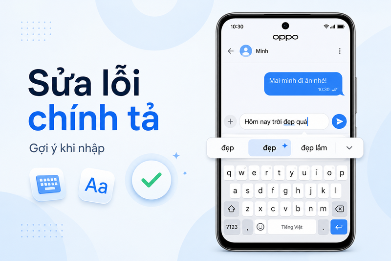 Cách tắt sửa lỗi chính tả trên OPPO ảnh 7
