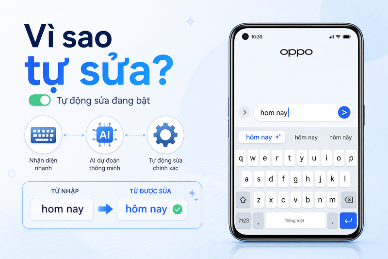 Cách tắt sửa lỗi chính tả trên OPPO ảnh 8