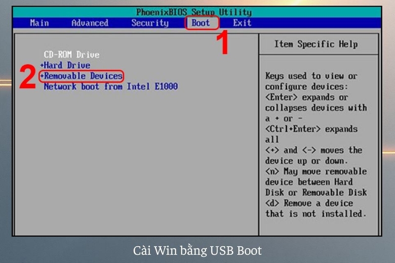 Cài Win bằng USB Boot