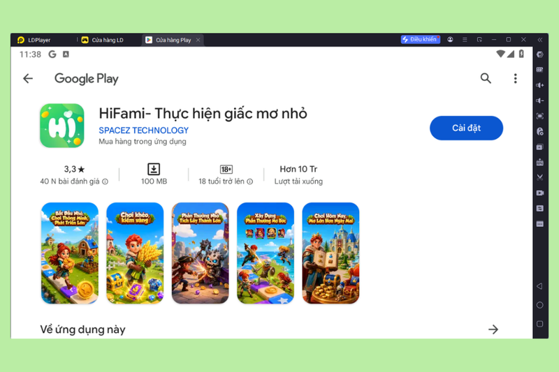 Cài đặt HiFami- Thực hiện giấc mơ nhỏ