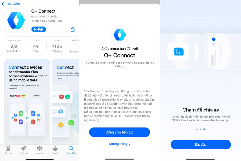 Cài đặt O+ Connect trên iPhone