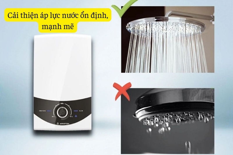 Cải thiện &aacute;p lực nước ổn định, mạnh mẽ