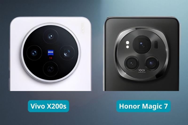 Camera sau Vivo X200s và Honor Magic 7