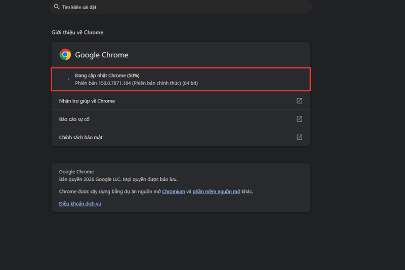 Cập nhật phần mềm Chrome thường xuyên 3