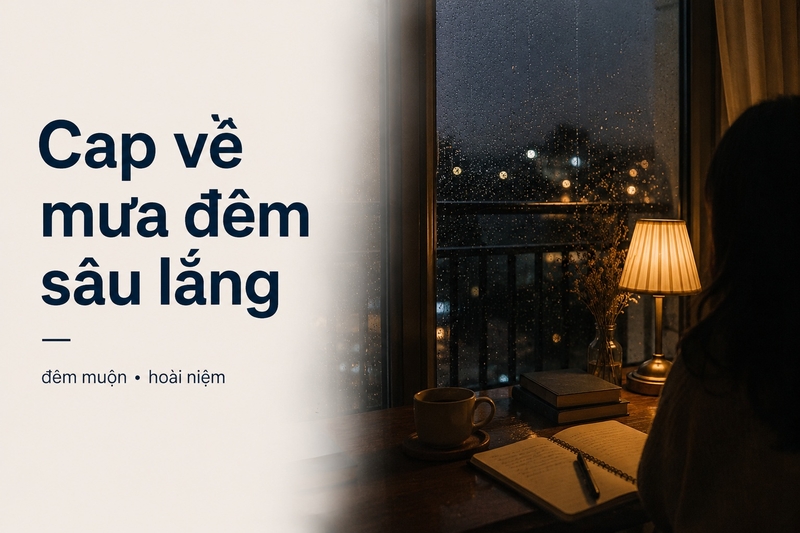 Cap về mưa đêm sâu lắng