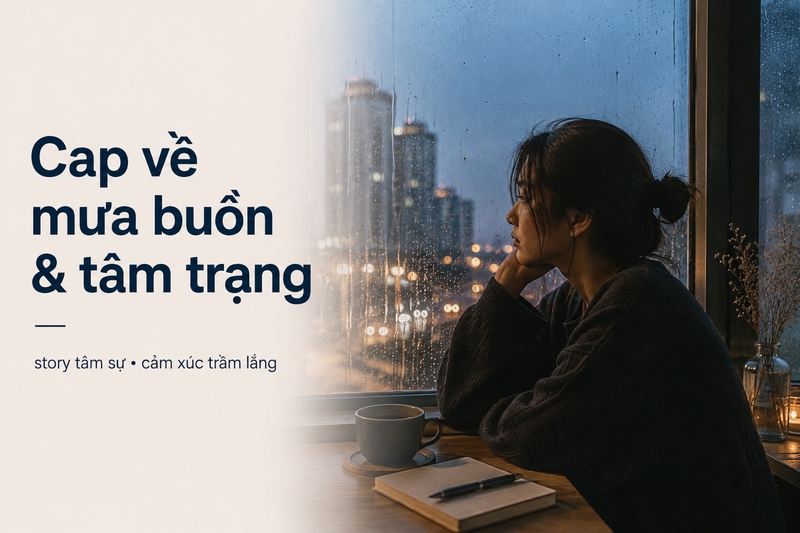 Cap về mưa buồn & tâm trạng