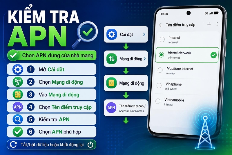 Cấu hình mạng di động Android ảnh 10