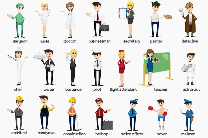Từ vựng về nghề nghiệp phổ biến trong tiếng Anh