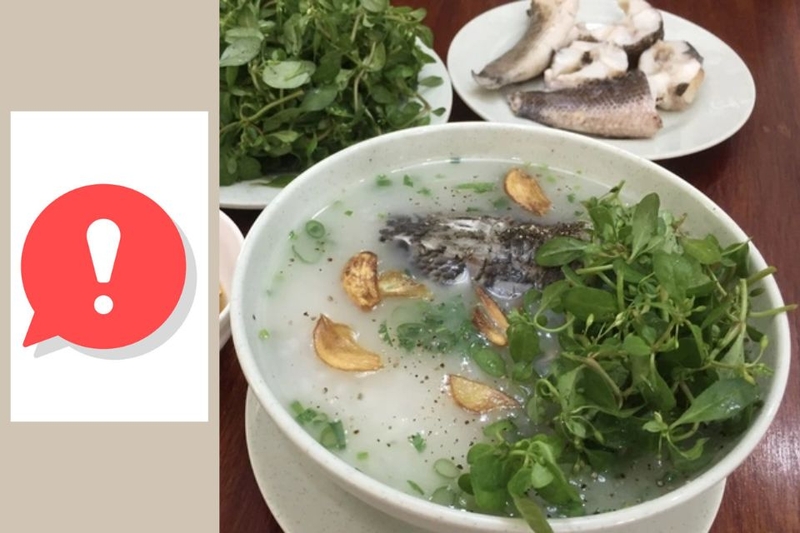 Những lưu ý khi ăn cháo cá lóc