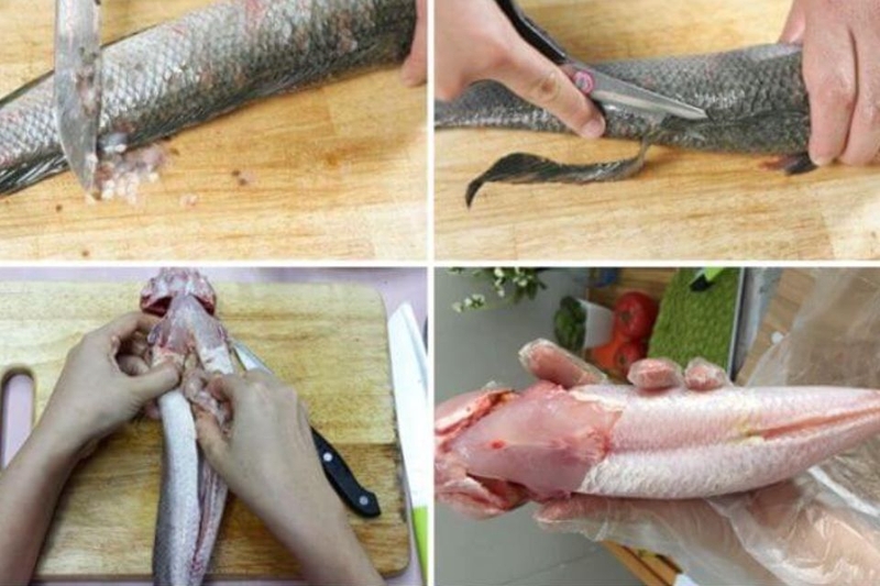 Sơ chế cá lóc để nấu cháo
