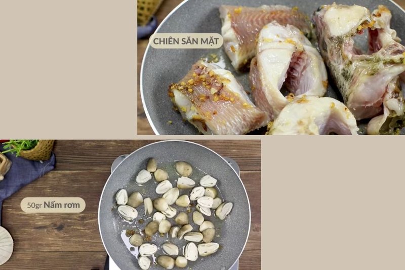 Cho các nguyên liệu vào chiên qua