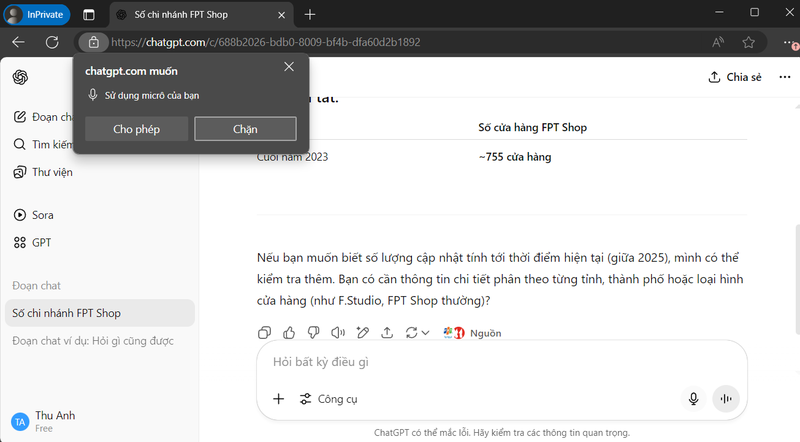 Cách sử dụng Chat GPT trực tiếp bằng giọng nói
