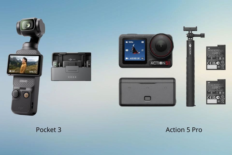 Chất lượng âm thanh Pocket 3 và Action 5 Pro