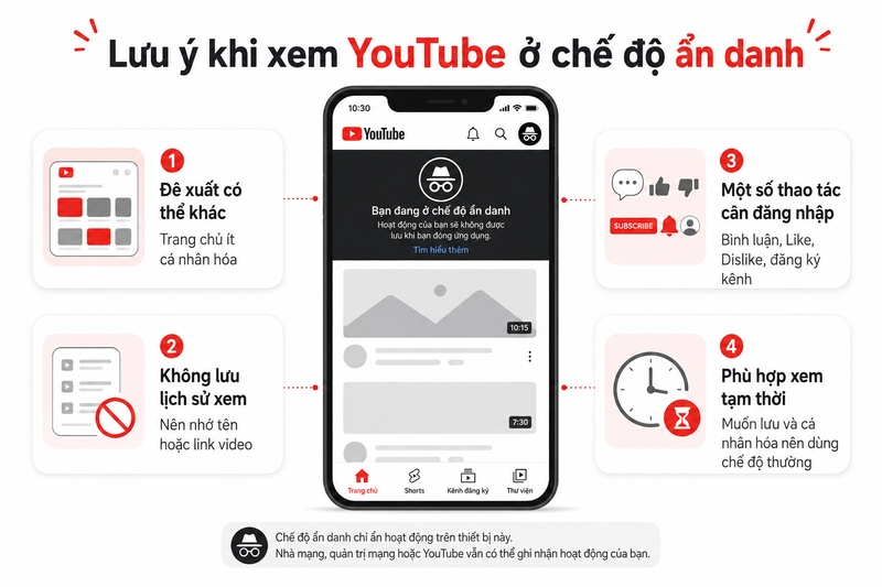 Chế độ ẩn danh trên YouTube là gì ảnh 5