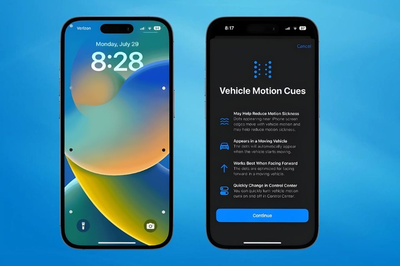 Chế độ giảm say tàu xe trên iPhone là gì