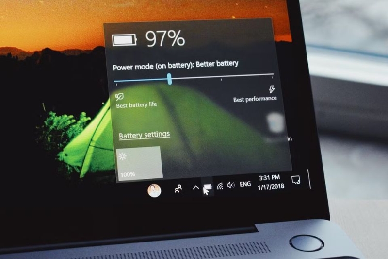 Chế độ nguồn đang để Battery Saver