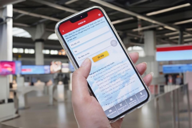 Check in online Vietjet không bắt buộc in vé