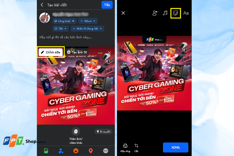Chèn mặt cười vào hình ảnh trên Facebook 1.png