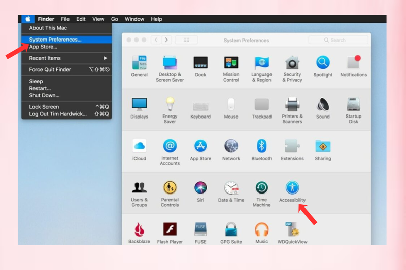 Chỉnh độ tương phản của màn hình macOS 1