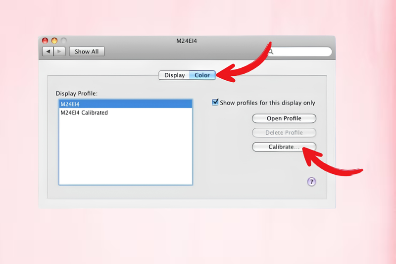 Chỉnh màu sắc màn hình về ban đầu macOS 2