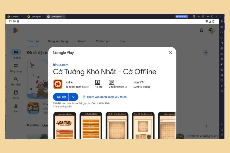 Chọn đúng ứng dụng và cài đặt