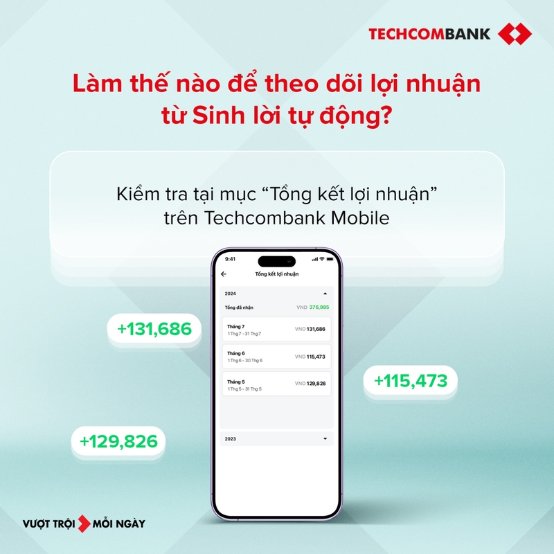 Quản lý tài chính trực tiếp trên ứng dụng