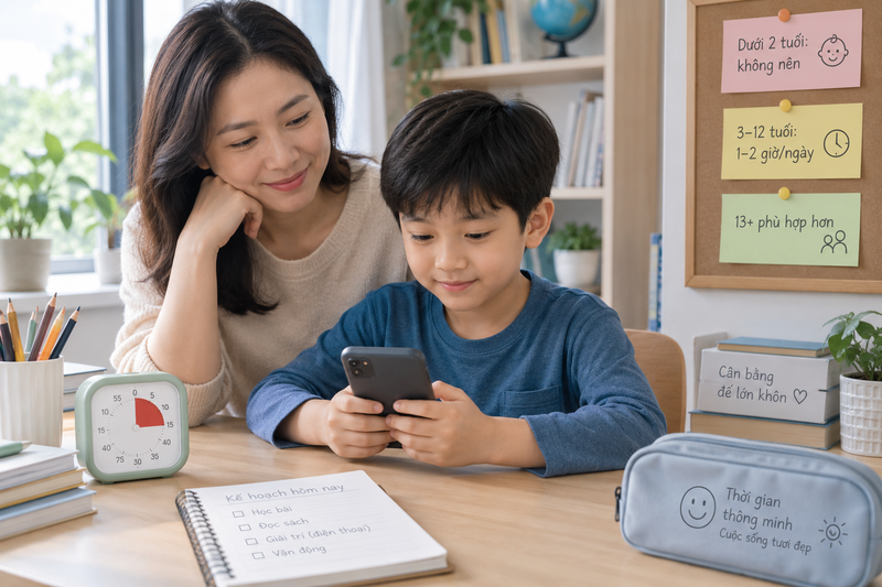 Không nên sử dụng điện thoại như một phần thưởng để khuyến khích con học giỏi