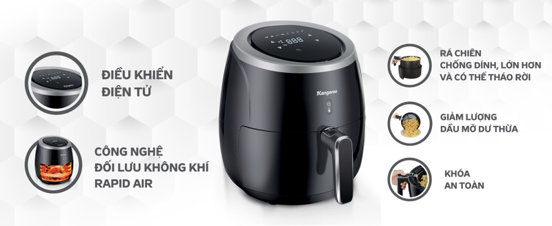 Có nên mua nồi chiên không dầu Kangaroo 12l ảnh 2