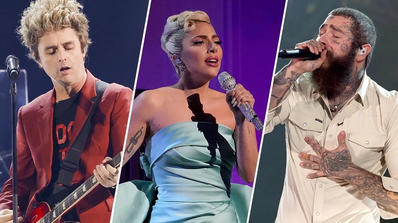 Lady Gaga, Green Day, Post Malone và Travis Scott