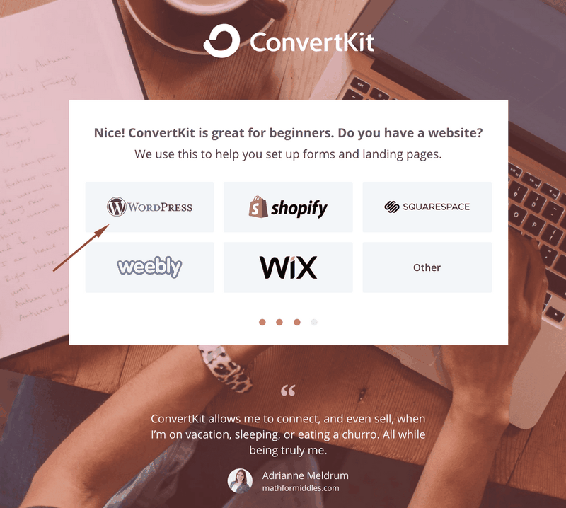 Tích hợp với WordPress nhanh chóng