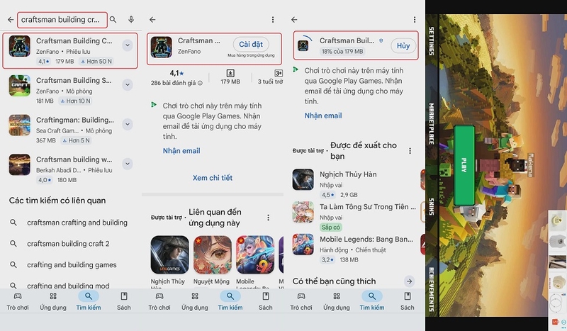 Cách tải về Craftsman Building Crafting cho thiết bị Android của bạn