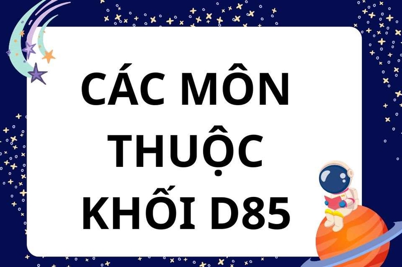 Những môn thi trong tổ hợp D85