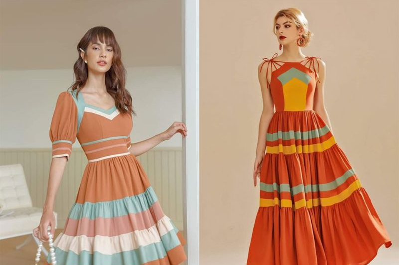 Đầm công sở nữ từ vải Rayon