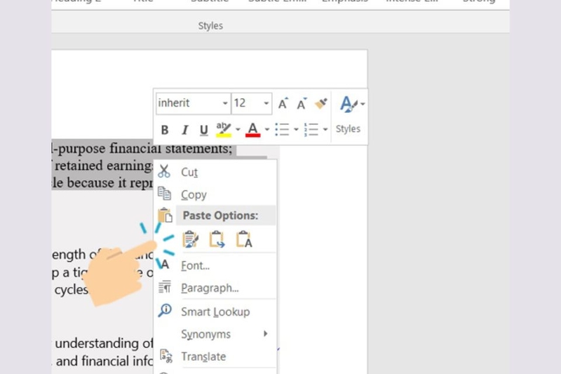 Dán nội dung đã xử lý vào PowerPoint