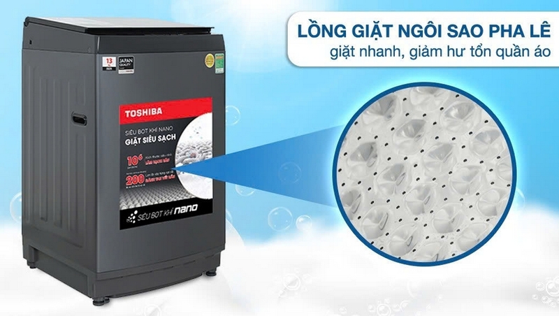 Đánh giá máy giặt Toshiba Inverter 13kg AW-DUM1400LV (MK) ảnh 4