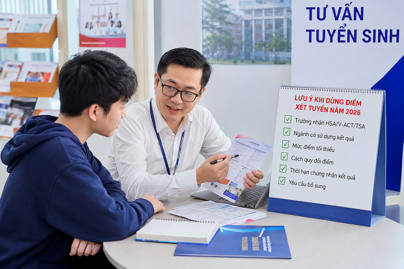 Lưu ý khi dùng điểm xét tuyển năm 2026
