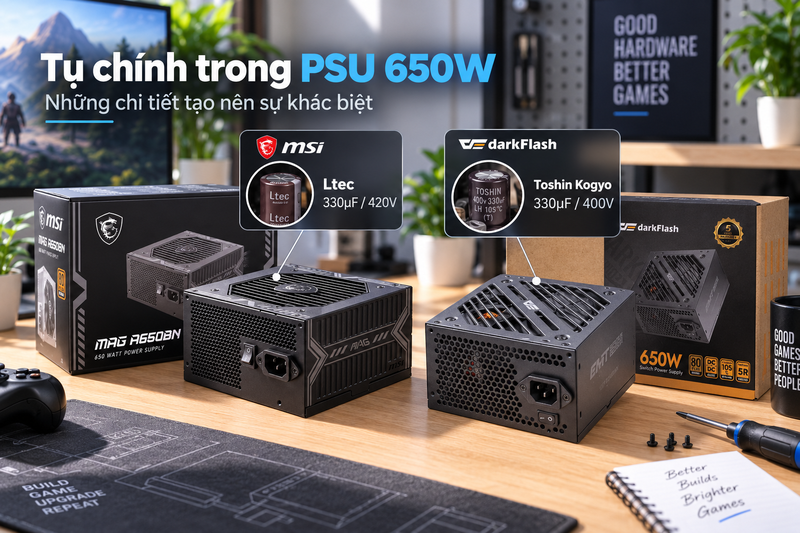 Chất lượng linh kiện bên trong và độ sạch của dòng điện