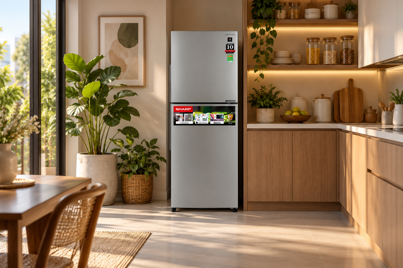 Đánh giá tủ lạnh Sharp 330 lít SJ-XP352AE-SL9