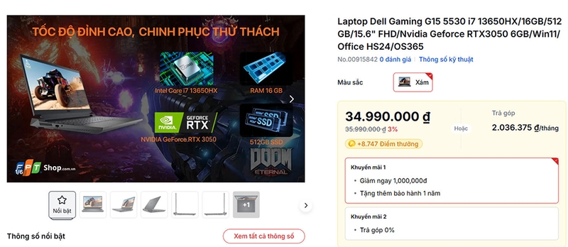 Đánh giá Dell G15 - 01