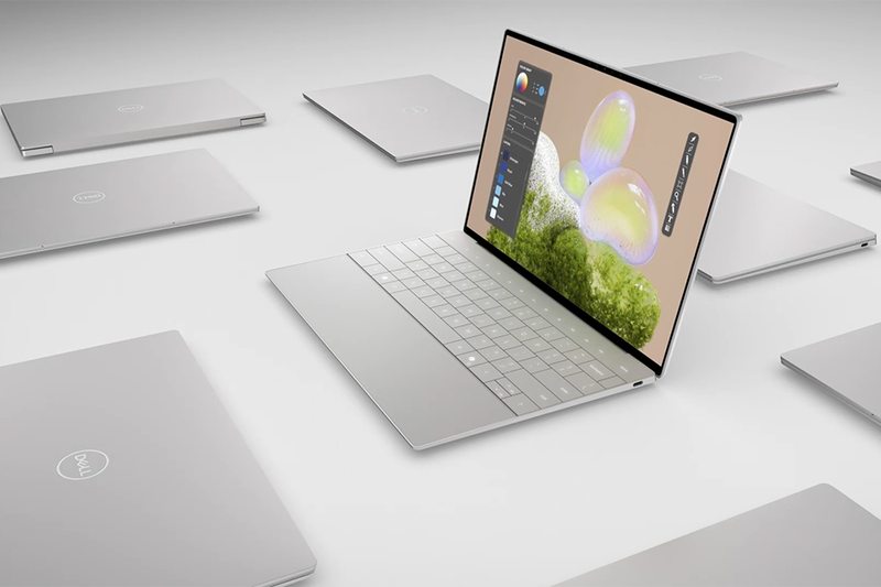 Dell XPS 13 9340 sở hữu thiết kế cao cấp với vỏ ngoài bằng nhôm nguyên khối